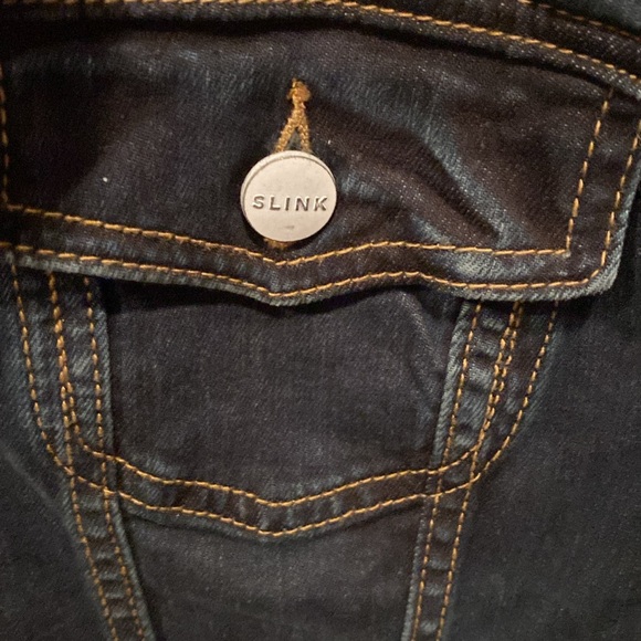 SLINK JEANS Trucker Jacket Button Front size 2 ( 18-20) - Picture 6 of 14